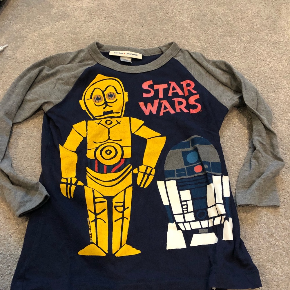 Baby gap and junk food Star Wars tee